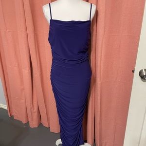 Purple Ruched Sleeveless Bodycon Dress